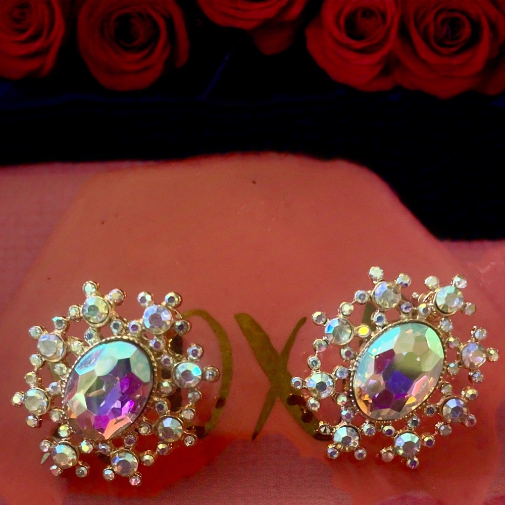 Elegant Crystal Stud Earrings